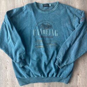 Vintage Canoeing Crewneck Sweater